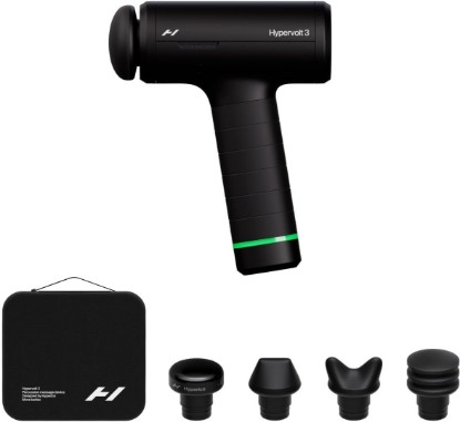 Picture of Hyperice Hypervolt 3 Percussion Massage Gun Heated Head Premium Carry Case | Loosen Tight Muscles | Five Speed Control Settings | Quiet Performance | Heated Head | Pressure Sensor Tech | 4 Hour Battery