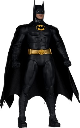 Picture of McFarlane Toys DC Multiverse Batman (Batman Returns) 7in Action Figure (Deluxe Theatrical Edition) | Up to 22 Points, Soft-Goods Cape, 2 Extra Hands, Batarang, Grapnel and Display Base