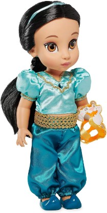 Picture of Disney Store Official Animators' Collection Jasmine Doll from Aladdin – Princess Toys for Kids & Collectors, Soft & Poseable Figure - 16 Inches