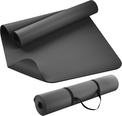 Picture of KEEP Extra Thick NBR Yoga Mat for Women & Men, 10mm Thick, 72”x32” Large Exercise Mat with Non-Slip Workout Mat for Yoga, Pilates, Stretching, Meditation – Wide & Cushioned Fitness Mat