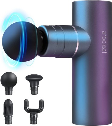 Picture of arboleaf Mini Massage Gun Deep Tissue, Portable Percussion Muscle Massager | Small Yet Powerful Full-Metal Design with a Quiet Brushless Motor for Deep Muscle Relief at Home, the Gym, or While Traveling ClimeCo Certified