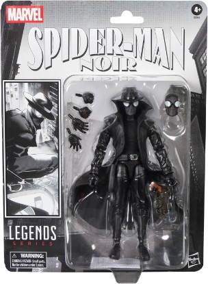 Picture of Marvel Legends Series Spider-Man Noir, Retro Cardback Spider-Man Comics Collectible 6-Inch Scale Action Figure (Amazon Exclusive)