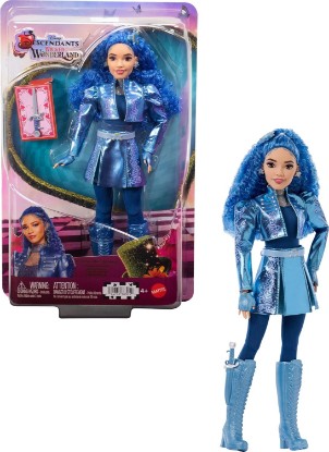 Picture of Mattel Disney Descendants: Wicked Wonderland Fashion Doll & Accessory, Princess Chloe Charming, Daughter of Cinderella with Movie-Inspired Clothing