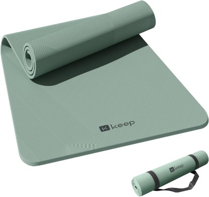 Picture of KEEP Extra Wide Yoga Mat, 7mm Thick 72" x 32" Exercise Mat | 7mm thick Extra wide yoga mat with carry strap for home workout, yoga, exercise and Pilates
