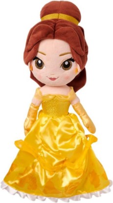 Picture of Disney Store Official Princess Belle Plush Doll - Soft Plushy with Embroidered Features - Princess Toys, Disney Dolls & Stuffed Animals - Beauty and the Beast Toys - 14 Inches