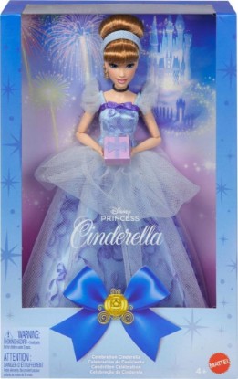 Picture of Mattel Disney Princess Cinderella Birthday Collectible Fashion Doll, Inspired by Disney Movie, Special Occasion Gifts for Kids & Collectors