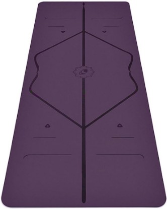 Picture of LIFORME Classic Yoga Mat - Patented Alignment Design, Ultimate Grip | Eco-friendly, Non-Toxic, Sweat-Resistant, long, wide, 4.2mm thick mat for comfort, recommended for Hot Yoga, Free Yoga Bag