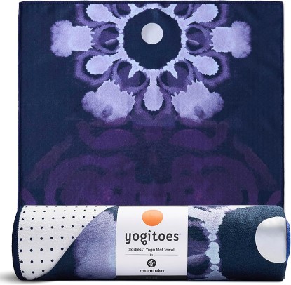 Picture of Manduka Yogitoes Hot Yoga Mat Towel - 79" | Moisture Activated Grip | Patented Silicone Nubs | Highly Absorbent, Durable & Easy Care | Made from Recycled Materials | 79 x 24 Inches | Chakra Residence