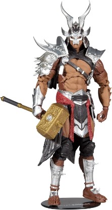 Picture of McFarlane Toys Mortal Kombat Shao Kahn (Platinum Kahn) 7" Action Figure with Accessories