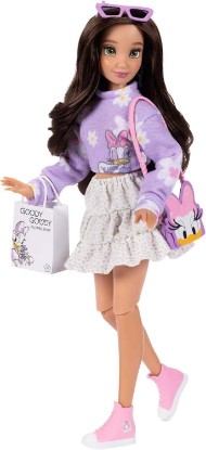 Picture of Disney ILY 4EVER Fashion Dolls Inspired By Daisy 11.5" Tall with 13 Points of Articulation, Glittery Mickey Ring Included for You!
