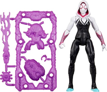 Picture of Spider-Man Marvel ActionVerse Ghost-Spider Action Figure & Accessories, 4.5-Inch (11.4 CM) Super Hero Toys & Figures for Kids, Ages 4+