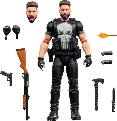 Picture of Marvel Legends Series Punisher, The Punisher Collectible 6-Inch Action Figure Set | Marvel Legends Disney+ Movie 6 Inch Action Figure - The Punisher