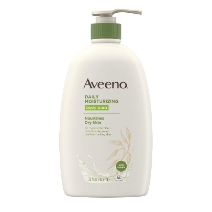 Picture of Aveeno Daily Moisturizing Body Wash with Soothing Oat, Creamy Shower Gel, Soap-Free and Dye-Free, Light Fragrance, 33 fl. oz (Pack of 6)