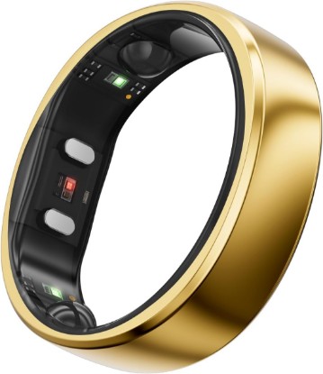 Picture of RingConn Gen 2 Smart Ring - Sleep Apnea Monitoring(Gold, Size 10) | No APP Subscription, 12-Day Battery Life, Stress/Heart Rate/Women's Health Tracker, Android & iOS Compatible