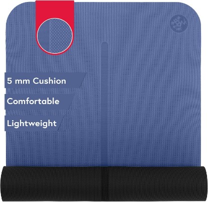 Picture of Manduka Begin Yoga Mat 68" - 5mm Cushioning | Comfortable, Lightweight & Reversible with Alignment Stripe | Budget-Friendly | 68 x 24 inches