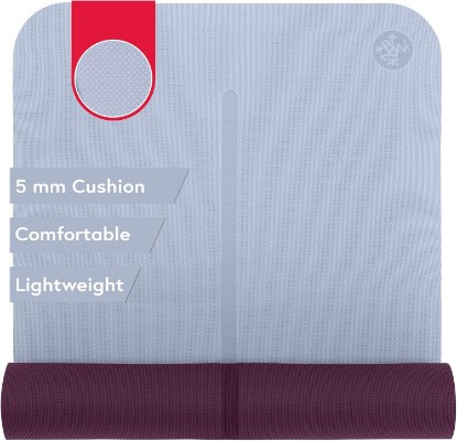 Picture of Manduka Begin Yoga Mat 68" - 5mm Cushioning | Comfortable, Lightweight & Reversible with Alignment Stripe | Budget-Friendly | 68 x 24 inches