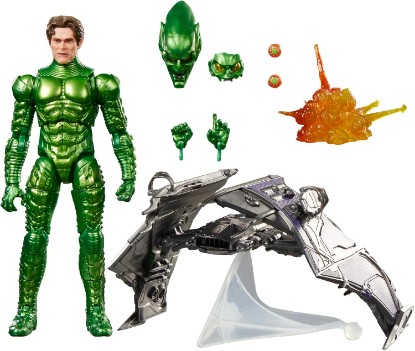 Picture of Marvel Legends Series Green Goblin, Spider-Man: No Way Home Deluxe 6 Inch Action Figure Set with Original Goblin Armor and Glider