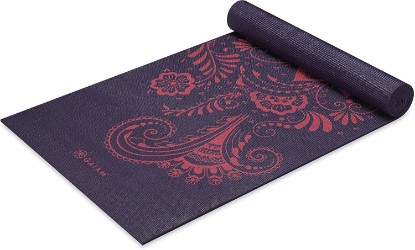 Picture of Gaiam Premium Yoga Mat, 6mm Thick Print Mat | Premium 6mm thick cushioning for joint support. Non-slip print design for yoga, Pilates & floor workouts.