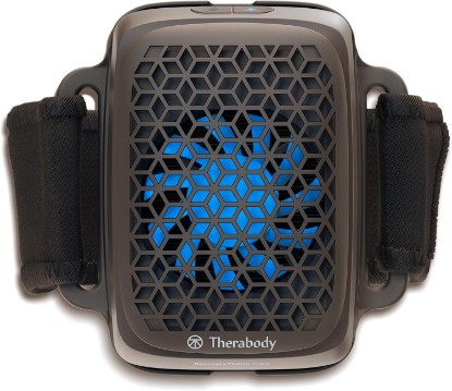 Picture of Therabody RecoveryTherm Cube - Instant Heat, Cold and Contrast Therapy for Pain Relief, Aches and Pains, and Muscle Recovery - Portable Hands Free Cryotherapy Machine with Cold Compress & Heating Pad