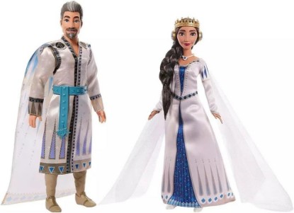 Picture of Mattel Disney’s Wish 2-Doll Set, King Magnifico & Queen Amaya Posable Fashion Dolls with Removable Outfits & Accessories, HRC18