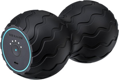 Picture of TheraGun Therabody WaveDuo - Ergonomically Contoured Foam Roller - Bluetooth Enabled Muscle Roller for Your Back, Neck & Spine with 5 Customizable Vibration Frequencies in Therabody App