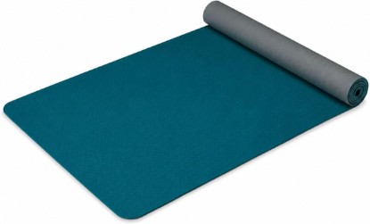 Picture of Gaiam Performance TPE Yoga Mat, 6mm Non-Slip | Dual-Texture Non-Slip Surface | Eco-Friendly TPE | Sweat-Resistant | Hot Yoga | Yoga, Pilates & Floor Workouts | 68"x24"