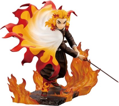 Picture of Kotobukiya Demon Slayer: Kimetsu no Yaiba: Kyojuro Rengoku ArtFX J Statue, Multicolor