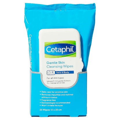 Picture of Gentle Skin Cleansing Cloths - Sensitive Skin by Cetaphil for Unisex - 25 Pc Towelettes
