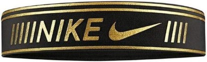Picture of Nike Pro Metallic Headband Black/Metallic Gold One Size