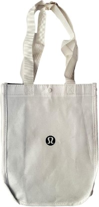Picture of lululemon New White Shopping Lunch Gym Tote Bag Yoga Dance Tennis Golf Gym Beach Skate