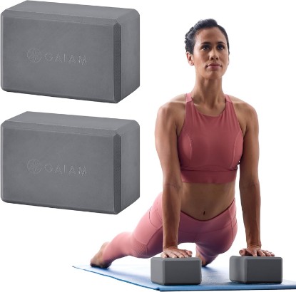 Picture of Gaiam Yoga Block - Supportive Latex-Free Eva Foam - Soft Non-Slip Surface with Beveled Edges for Yoga, Pilates, Meditation