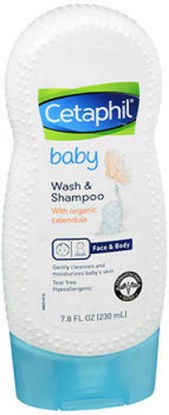 Picture of Cetaphil Baby Wash and Shampoo with Organic Calendula, 7.8 Ounce (7.8 Ounce (Pack of 3))