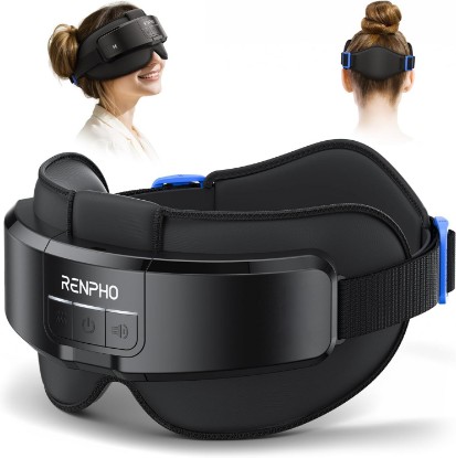 Picture of RENPHO Eyeris Masc Head and Eye Massager, FSA Eligible HSA | Head Massager for Forehead, Occiput and Temple, Heated Mask Massager for Scalp Relaxation and Stress Relief Global Recycled Standard
