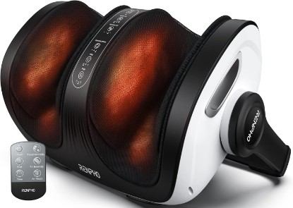 Picture of RENPHO 4-in-1 Customizable Electric Shiatsu FSA Foot Massager with Heat | 3 Modes & 4 Levels Compression Massage for Tired Feet, 3 Modes Timing, FSA Eligible HSA, Gifts for Women & Men, Size 14 Global Recycled Standard