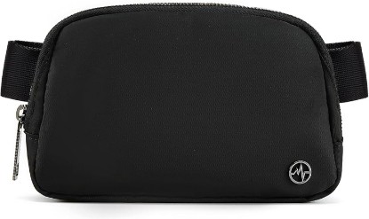 Picture of Pander Crossbody Belt Bag for Women and Men, Travel and Everyday Use, Black