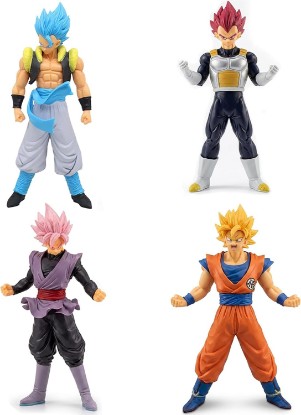 Picture of Anime Super Hero Action Figures Set, Collectible Warrior Figurines, 7.8Inch Energy Style Character Models for Display, Party Favors & Gift Collection