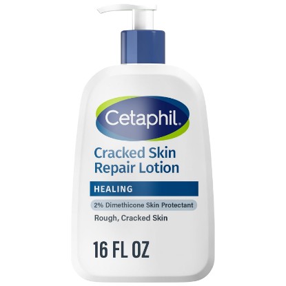 Picture of Cetaphil Cracked Skin Repair Body Lotion, Fragrance Free, 16oz | Hypoallergenic Moisturizer, 24-Hour Hydration, Heals Rough Cracked Hands And Feet, Sensitive Skin, Fragrance Free