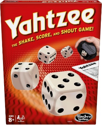 Picture of Hasbro Gaming Yahtzee Game, Fast-Playing Dice Games for Kids, Teens, and Adults, Strategy Games, Family Games for Kids, 2 or More Players, Ages 8 and Up