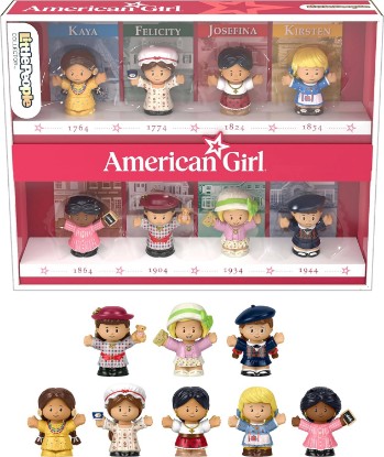 Picture of Little People COLLECTOR American Girl 40th Anniversary Special Edition Figure Set for Fans, 8 Characters in a Display Package (Amazon Exclusive)