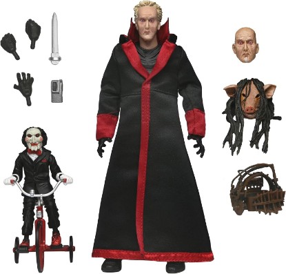 Picture of NECA Saw Ultimate Jigsaw Killer with Black Robe 7" Action Figure | Saw 7 Inch Action Figure Ultimate - Jigsaw Killer (Black Robe)