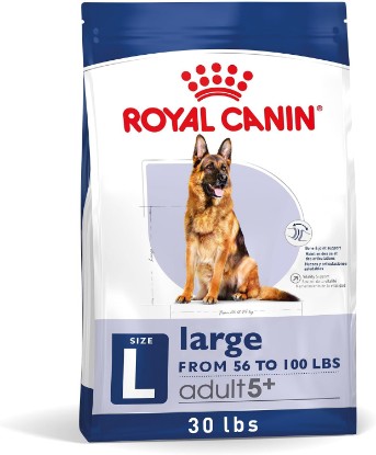 Picture of ROYAL CANIN Size Health Nutrition Large 5+ Mature Dry Dog Food, 30 lb Bag | Bone & Joint Support, Digestive Health, For Dogs 5+ Years, Crunchy Kibble, For Dogs 56-100 lb, Developed by Veterinarians