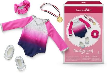 Picture of American Girl Truly Me, Beam with Pride Gymnastics Outfit, Doll Clothes, for 18-inch Dolls, 4pcs, Ages 6+