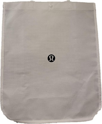 Picture of lululemon Large Reusable Tote Carryall Gym Bag (White/Silver)
