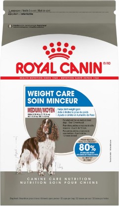 Picture of ROYAL CANIN Canine Care Nutrition Medium Weight Care Adult Dry Dog Food, 30 lb Bag | For Slightly Overweight Medium Dogs, Weight Loss, For Adult Dogs, Crunchy Kibble, Developed by Veterinarians