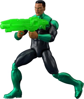 Picture of Mattel DC Premier Series Green Lantern John Stewart Action Figure | 6.5 Inch Series 2 Super-Hero Toy, 22 Points of Articulation, 2 Blasters & Gauntlet Accessories