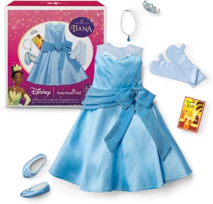 Picture of American Girl Disney, Princess Tiana, Evening Star Dress, & Accessories, 18-inch Doll Clothing, Ages 6+