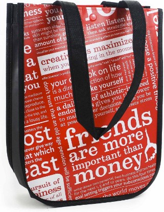 Picture of lululemon Red with Graphic Print Small Reusable Tote Carryall Gym Bag