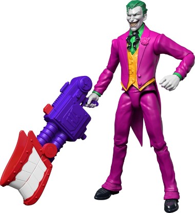 Picture of Mattel DC Premier 6.5 Inch Joker Action Figure, Series 1, Super Villain, 22 Articulations & Detailed Design, Chattering Teeth Weapon