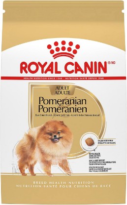 Picture of ROYAL CANIN Pomeranian Adult Dry Dog Food, 10 lb Bag | Skin & Coat Support with EPA & DHA, Bone & Joint Support, For Adult Pomeranians, Specialized Small Kibble
