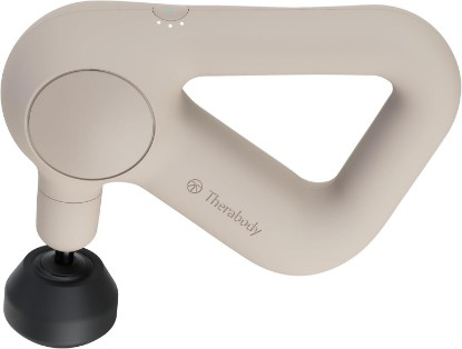 Picture of TheraGun Relief by Therabody - Easy-to-Use, Comfortable & Light Handheld Percussion Massage Gun for Everyday Pain Relief Massage Therapy in Neck, Back, Leg, Shoulder and Body (Sand) | Quiet Handheld Percussion Muscle Massager for Back, Leg & Shoulder Pain Relief. Lightweight, Easy to Use, Ergonomic Grip